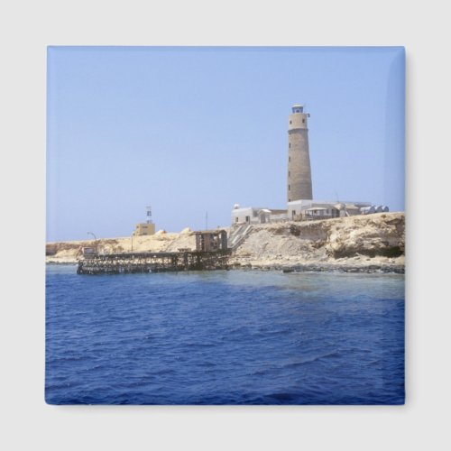 Lighthouse on Brother Islands Red Sea Egypt Magnet