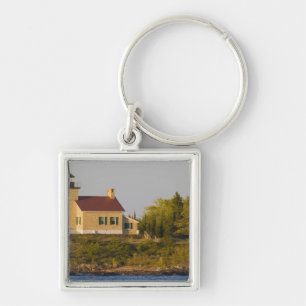 Lighthouse on Lake Superior near Copper Harbor Keychain