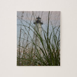 Lighthouse on Sawgrass Beach - 8x10 - 110 pc Jigsaw Puzzle