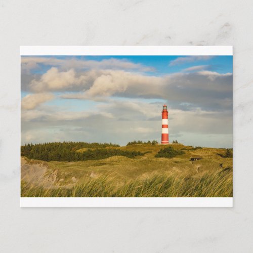 Lighthouse on the North Sea island Amrum Postcard