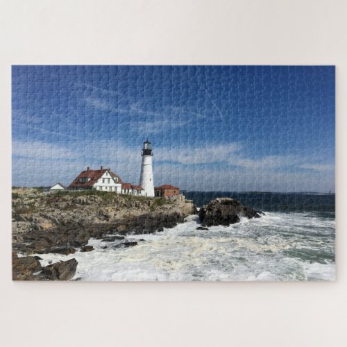 Lighthouse on the Ocean Jigsaw Puzzle