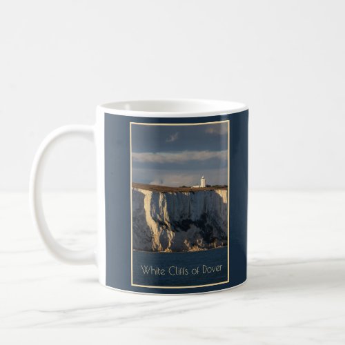 Lighthouse on White Cliffs of Dover England Coffee Mug