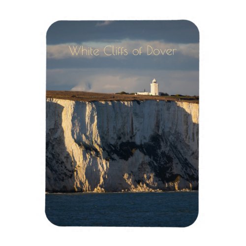 Lighthouse on White Cliffs of Dover England Magnet