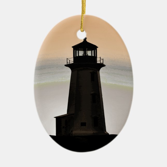 Lighthouse ornament Peggy's Cove Nova Scotia (Front)