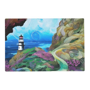 lighthouse over looking the Sea Placemat