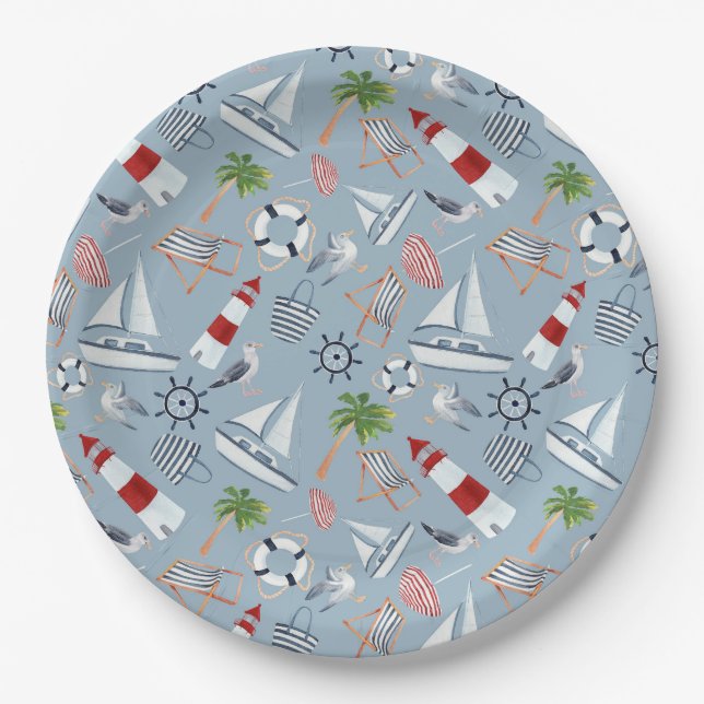 Lighthouse Paper Plate (Front)