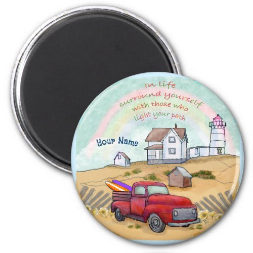 Lighthouse Path custom name Magnet