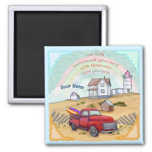 Lighthouse Path custom name Magnet