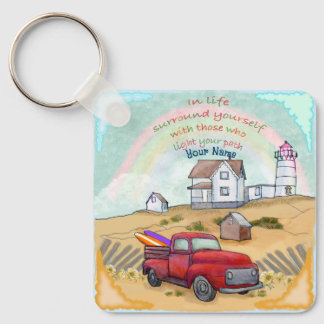 Lighthouse Path Keychain