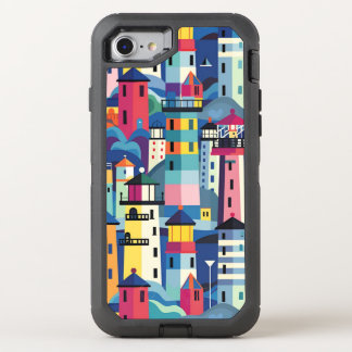 Lighthouse Pattern OtterBox Defender iPhone SE/8/7 Case