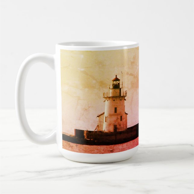 Lighthouse Photo Effect Mug (Left)