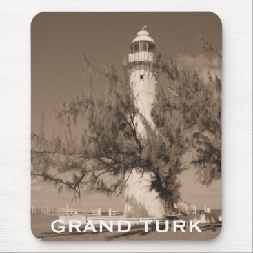Lighthouse Photo Grand Turk Caribbean Island Mouse Pad Lighthouse Photo Grand Turk Caribbean Island Mouse Pad