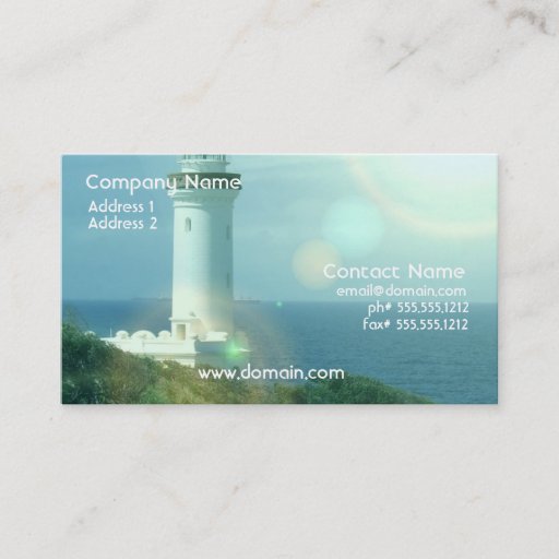 Customizable Lighthouse Photos Business Card