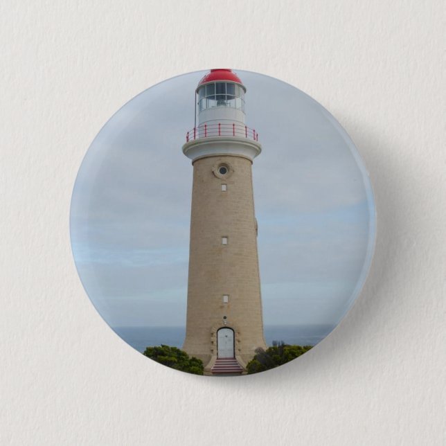 Lighthouse Pinback Button (Front)