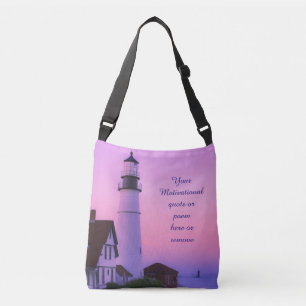 Lighthouse Pink Sky Crossbody Bag