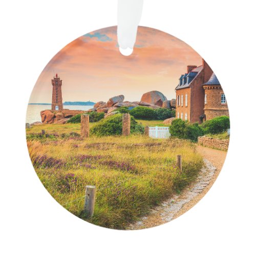 Lighthouse Ploumanach, France Ornament