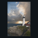 Lighthouse Poem Faux Wrapped Canvas Print<br><div class="desc">Lighthouse Poem Faux Wrapped Canvas Print</div>