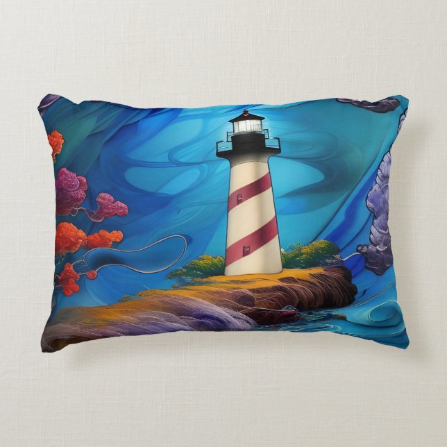 Lighthouse Point Accent Pillow (Front)