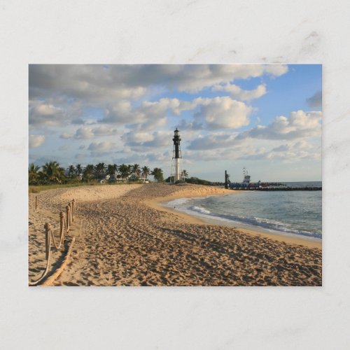 Lighthouse Point Beach Postcard