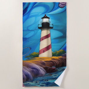 Lighthouse Point Beach Towel