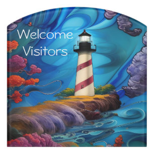 Lighthouse Point Door Sign