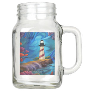 Lighthouse Point  Mason Jar