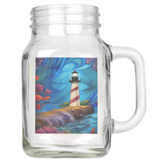 Lighthouse Point  Mason Jar (Front)