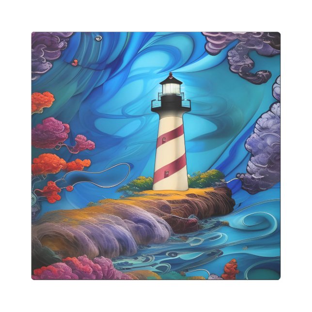 Lighthouse Point  Metal Print (Front)