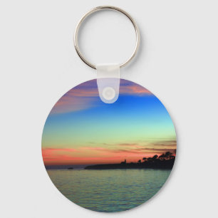 Lighthouse Point, Santa Cruz, CA Keychain