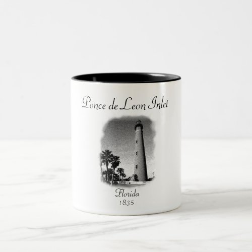 Lighthouse_ Ponce de Leon Inlet Florida Two_Tone Coffee Mug