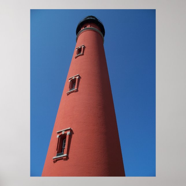 Lighthouse Ponce Inlet Daytona Beach Florida Photo Poster (Front)