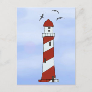 lighthouse postcard