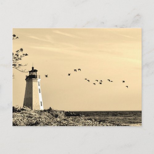 Lighthouse postcard _ Bridgeport CT