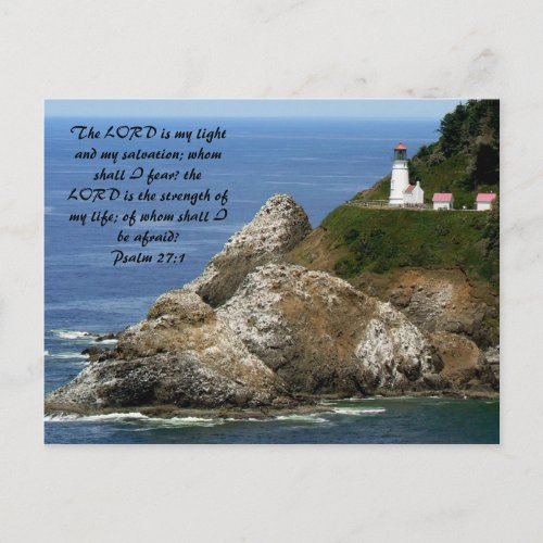 LIGHTHOUSE Psalm 271 Postcard