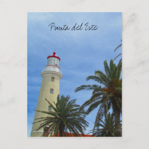 lighthouse punta del este postcard