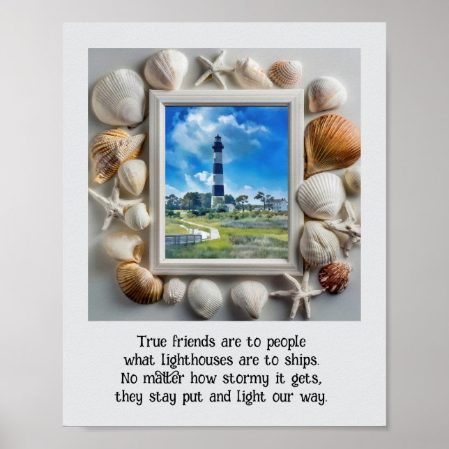 Lighthouse Quote Inspirational Poster (Front)