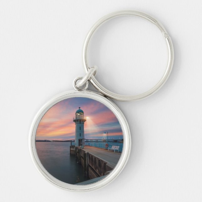 Lighthouse Raffles | Marina, Singapore Keychain (Front)