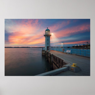 Lighthouse Raffles   Marina, Singapore Poster