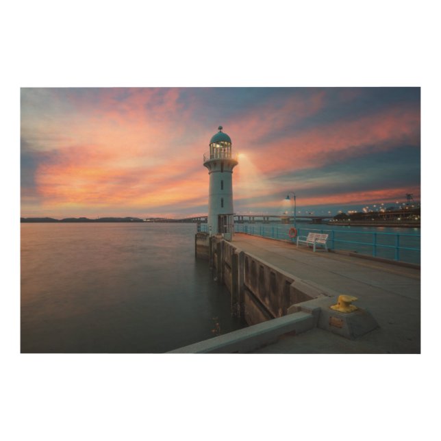 Lighthouse Raffles | Marina, Singapore Wood Wall Decor (Front)