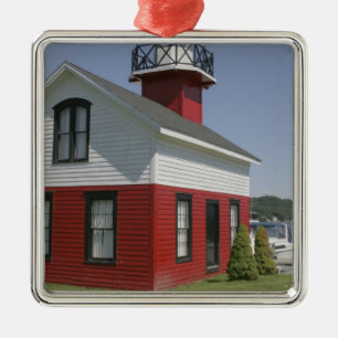 Lighthouse relocated shore in Douglas near 2 Metal Ornament