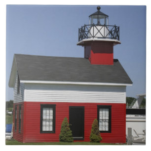 Lighthouse relocated shore in Douglas near Ceramic Tile