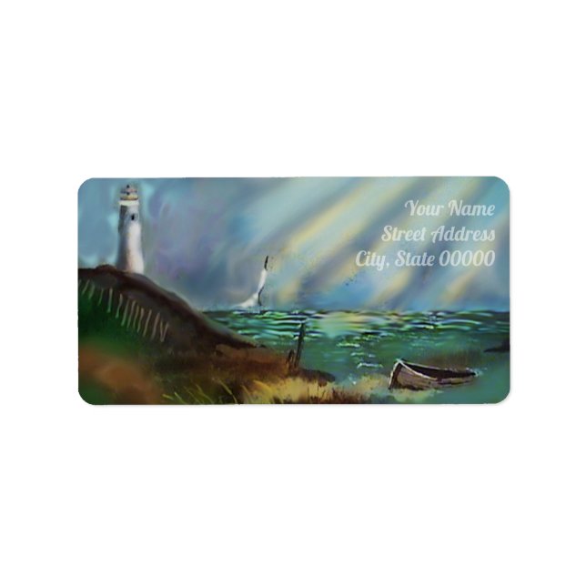 Lighthouse Return Address Label (Front)
