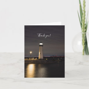 Lighthouse Rockwall Harbor Thank You Card