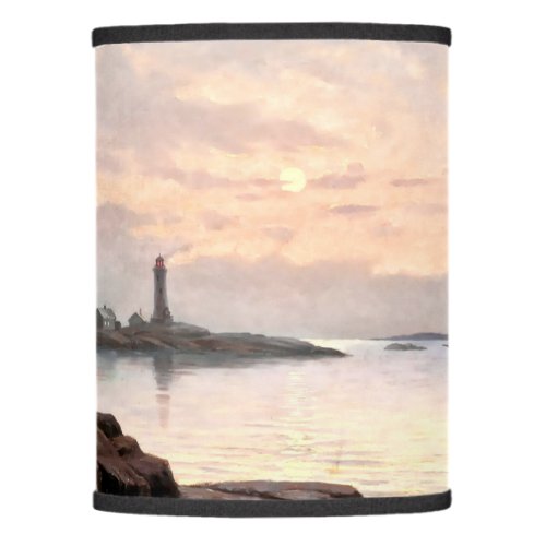 Lighthouse  Sailboat In Moonlight Lamp Shade