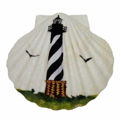 Lighthouse Scallop Shell Pin Cutout