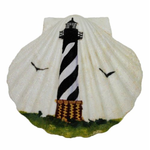 Lighthouse Scallop Shell Sculpture