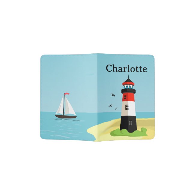 Lighthouse Scene Design Passport Cover