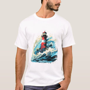 Lighthouse Sea World Ocean Beauty Discovery T-Shirt