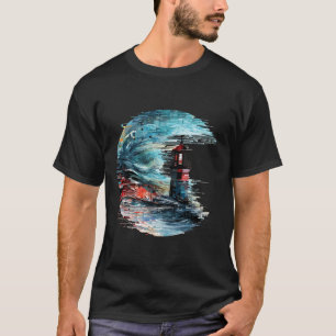 Lighthouse Sea World Ocean Beauty Discovery Travel T-Shirt
