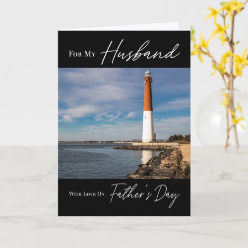 Lighthouse Seascape Fathers Day for Husband Card